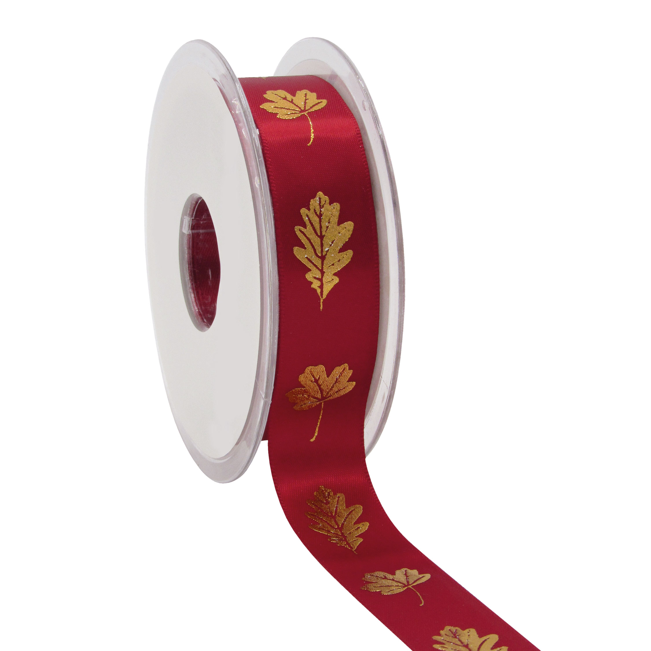 Afbeeldingen van Rol satijnlint 23 mm 25 mtr bordeaux Herfst