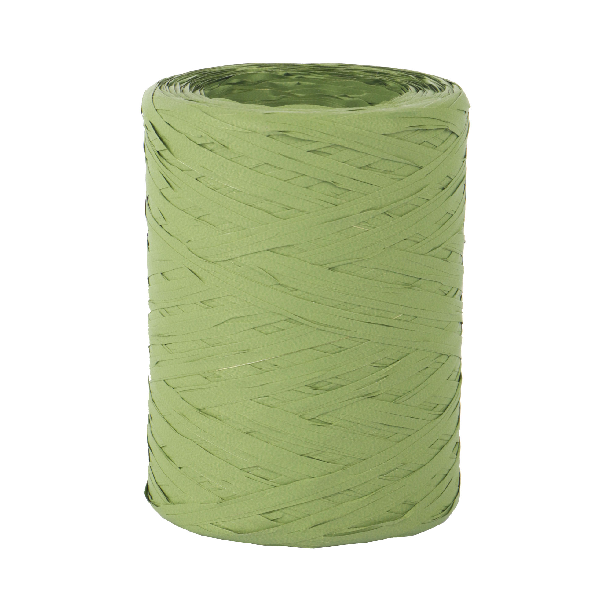 Afbeeldingen van Rol à 200 mtr raffia olijfgroen