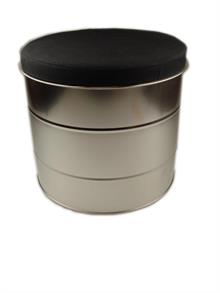 Afbeeldingen van Poef met kussen 28,3x23 cm