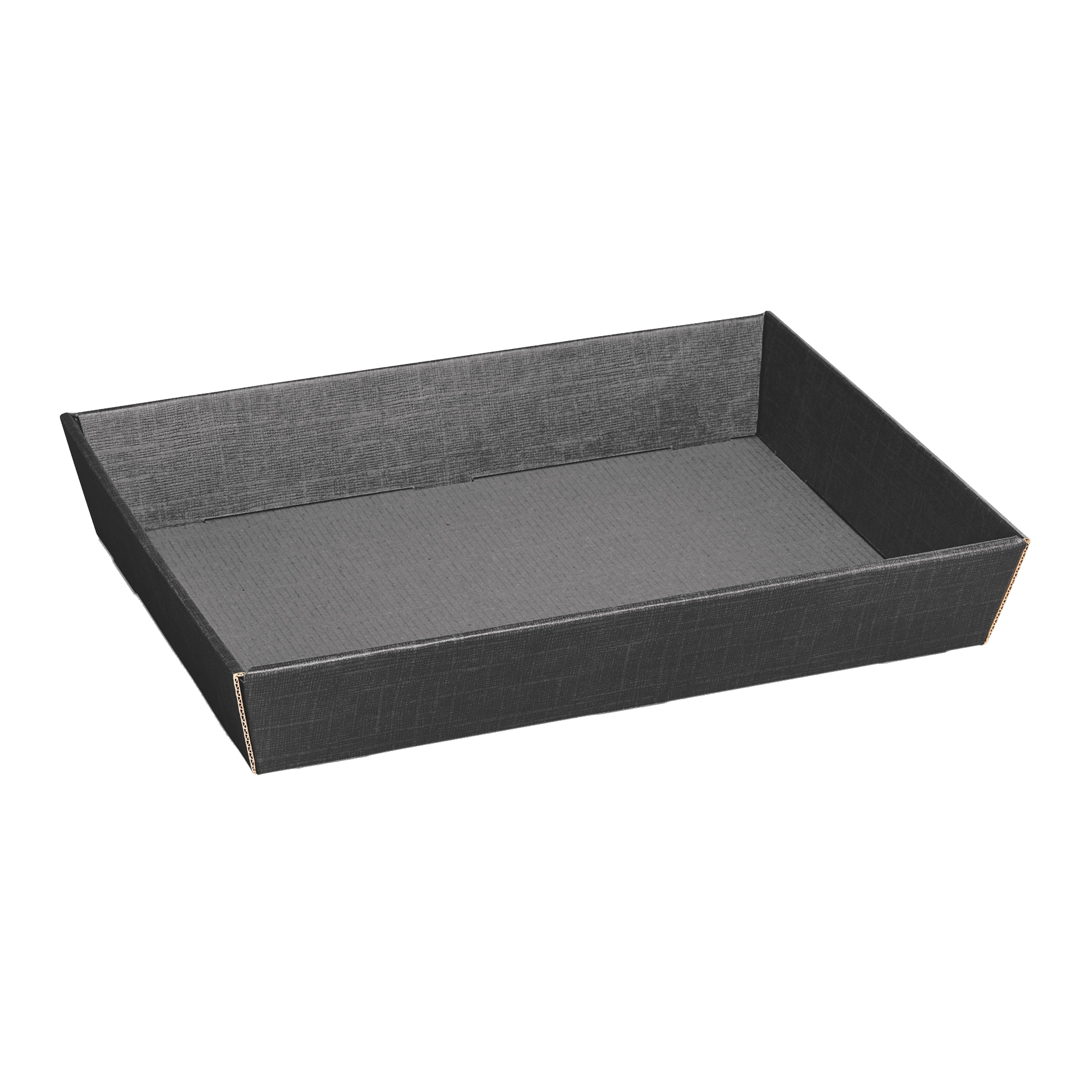 Afbeeldingen van Ds à 25 kartonnen bak 31,5x22x5,5 cm antraciet 