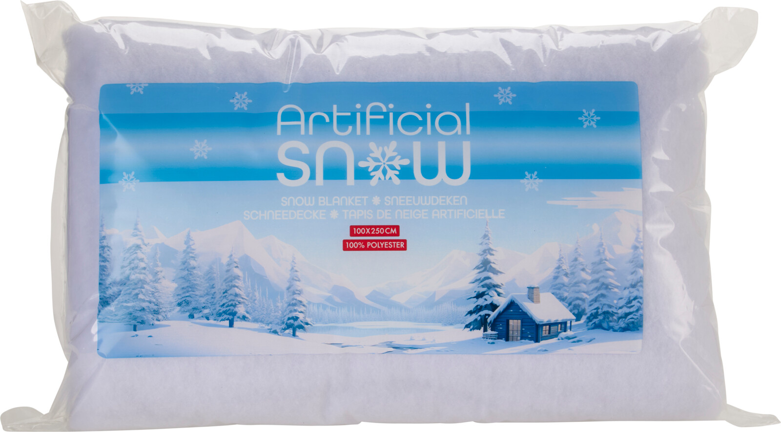 Afbeeldingen van Sneeuwdeken wit 100x250 cm
