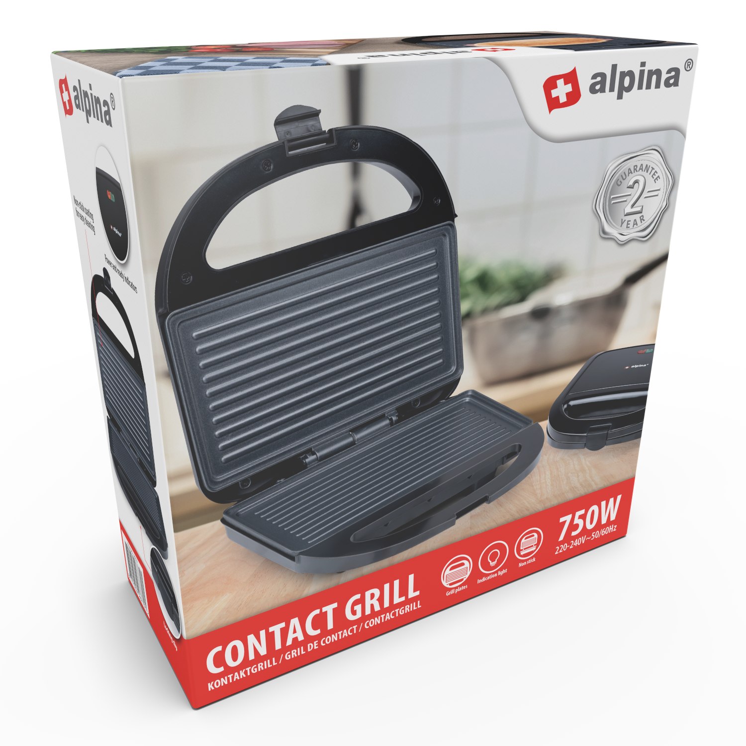 Afbeeldingen van Contactgrill 750W 