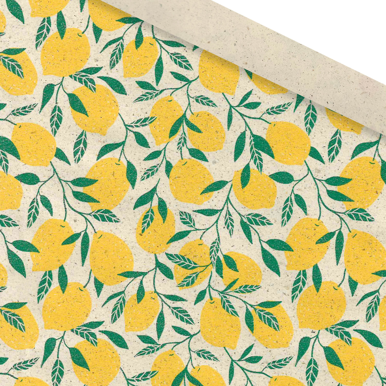 Afbeeldingen van Rol kadopapier 30 cm 100 mtr citroenen