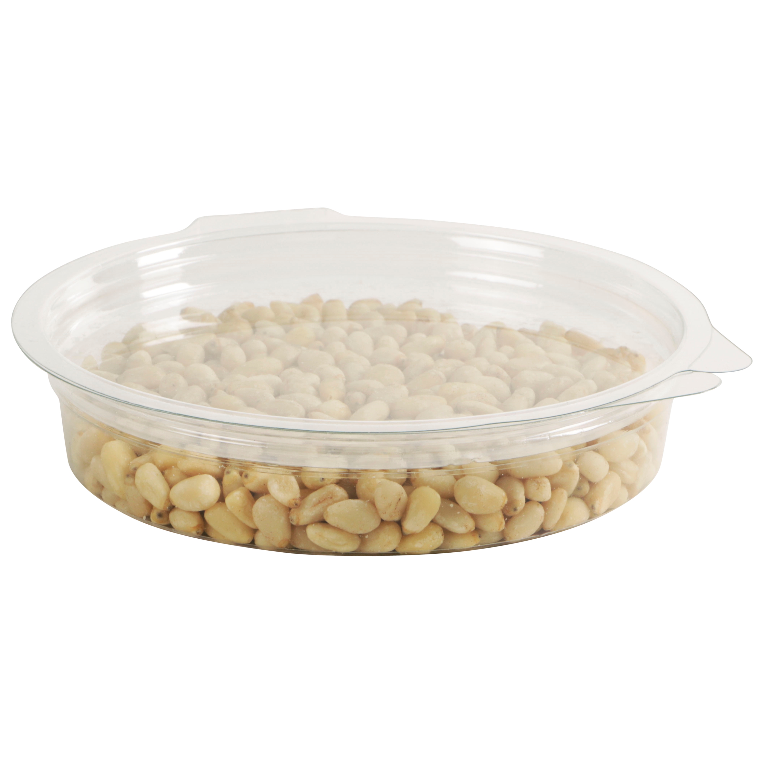 Afbeeldingen van Ds à 480 olipack apet bak rond met deksel 130 ml transparant