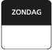 Afbeeldingen van Ds à 500 coderingsetiket Zondag 2,5x2,5 cm