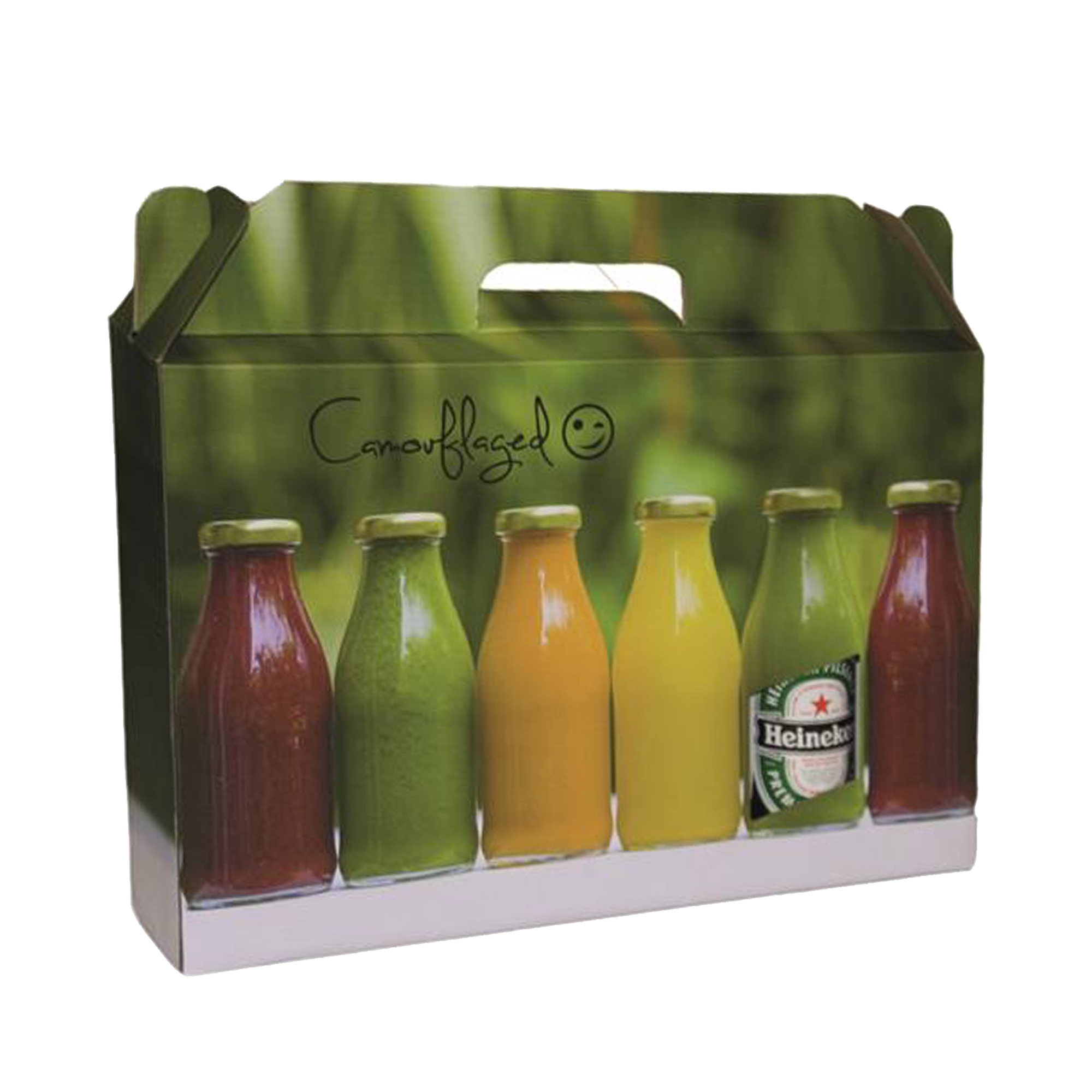 Afbeeldingen van Ds à 25 bier draagdoos Camouflage