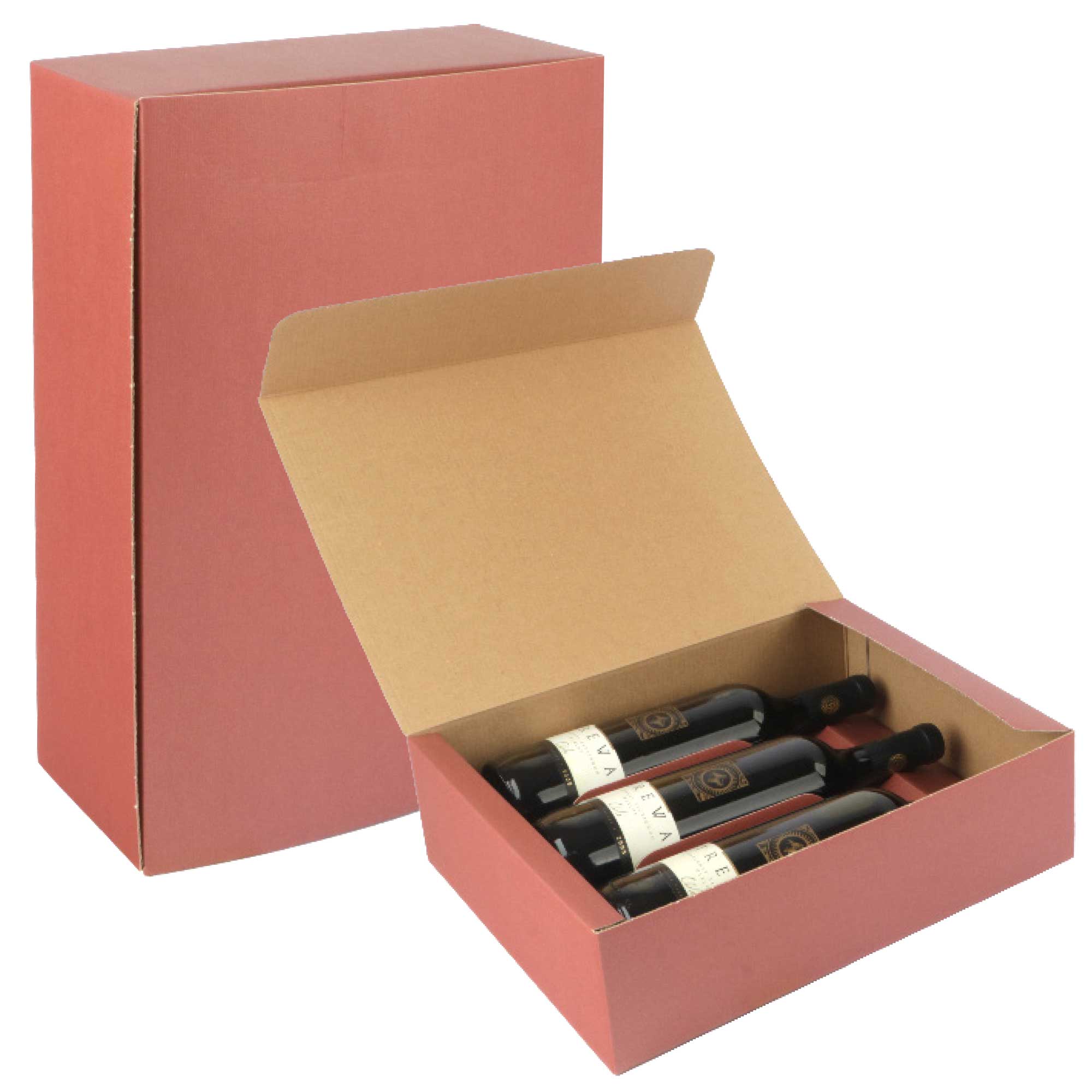 Afbeeldingen van Ds à 30 geschenkdoos 3 fles 34x27x9,5 cm unica terra 