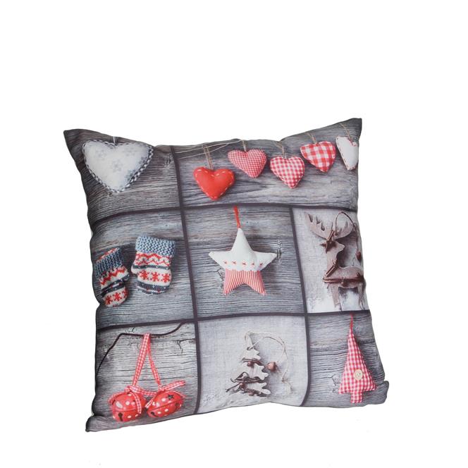 Afbeeldingen van Kussen steigerhout Kerst 40x40 cm (ucl)