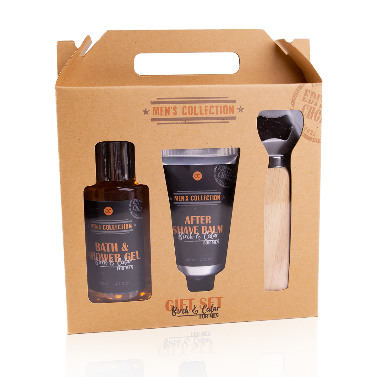Afbeeldingen van Giftset met opener 140 ml bad/douchegel 60 ml after shave