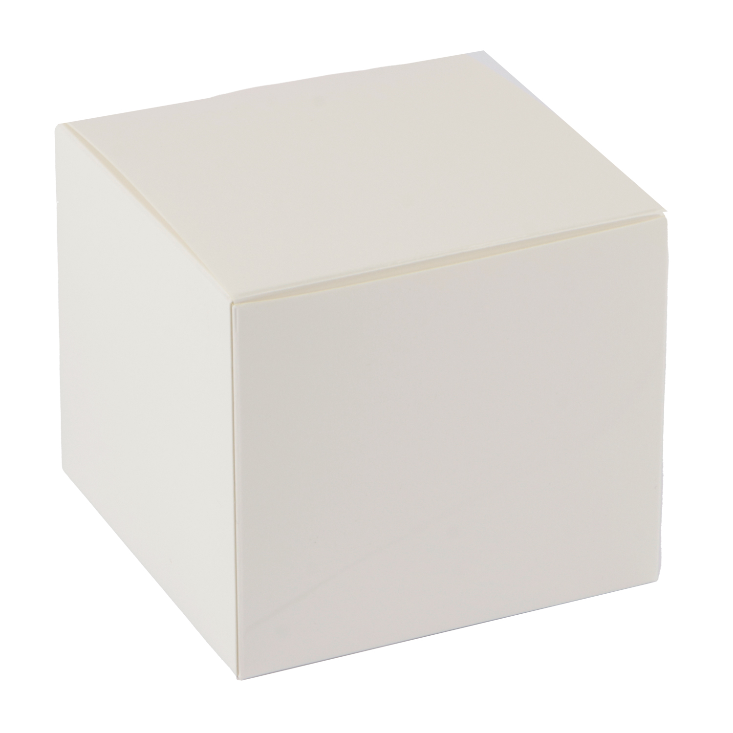 Afbeeldingen van Ds à 50 kubus klepdoosje 500 gram glans wit