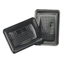 Afbeeldingen van Ds à 4000 vleeswaren schaal 10x16 cm zwart apet