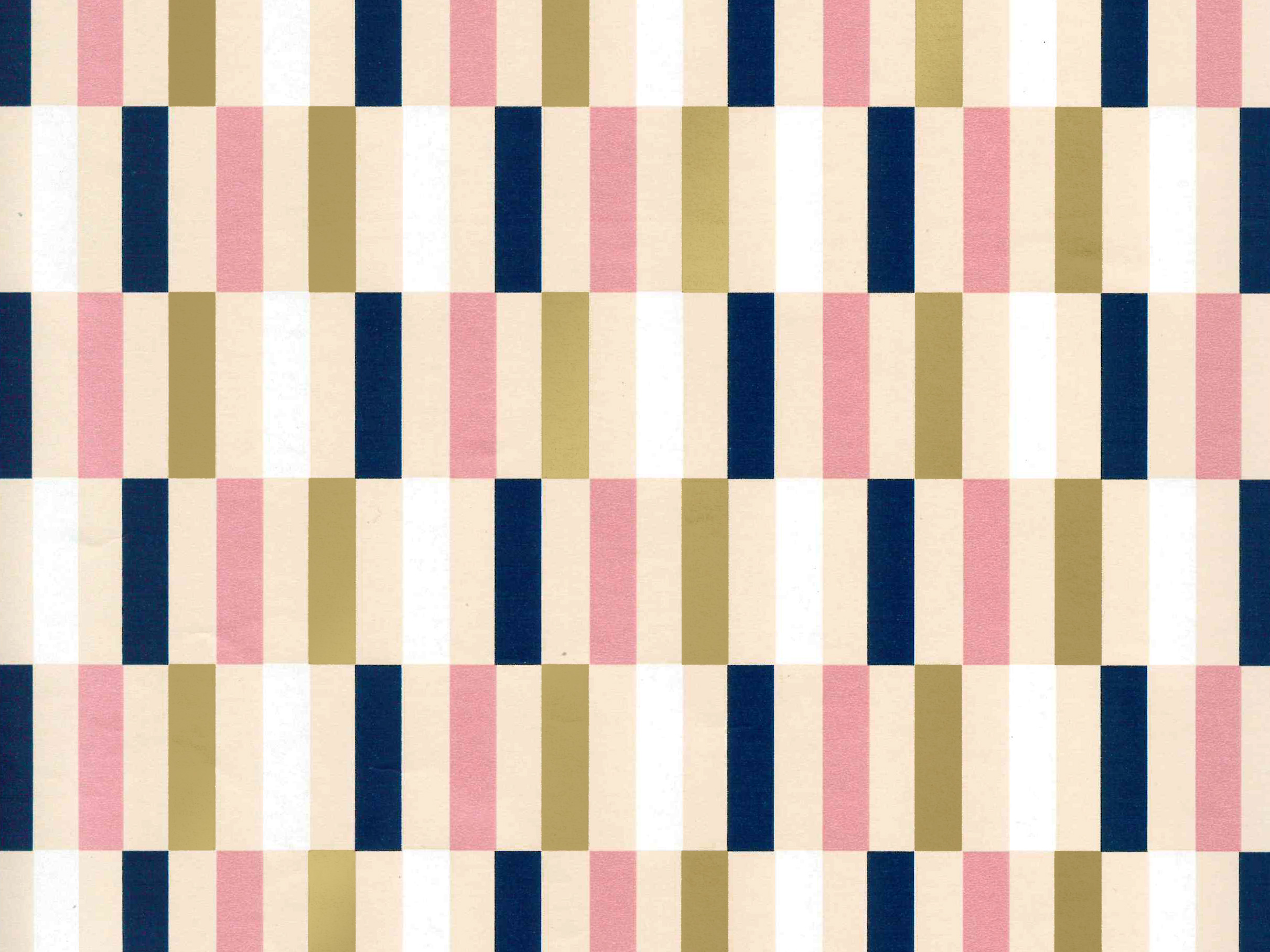 Afbeeldingen van Rol kadopapier 30 cm 100 mtr domino blauw/roze/goud