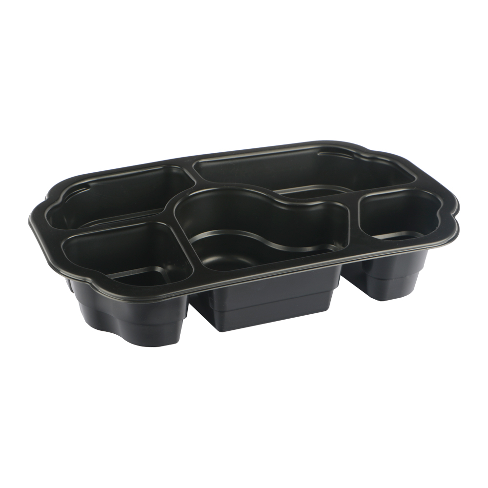 Afbeeldingen van Ds à 240 pp menubak 5 vaks zwart (uc)