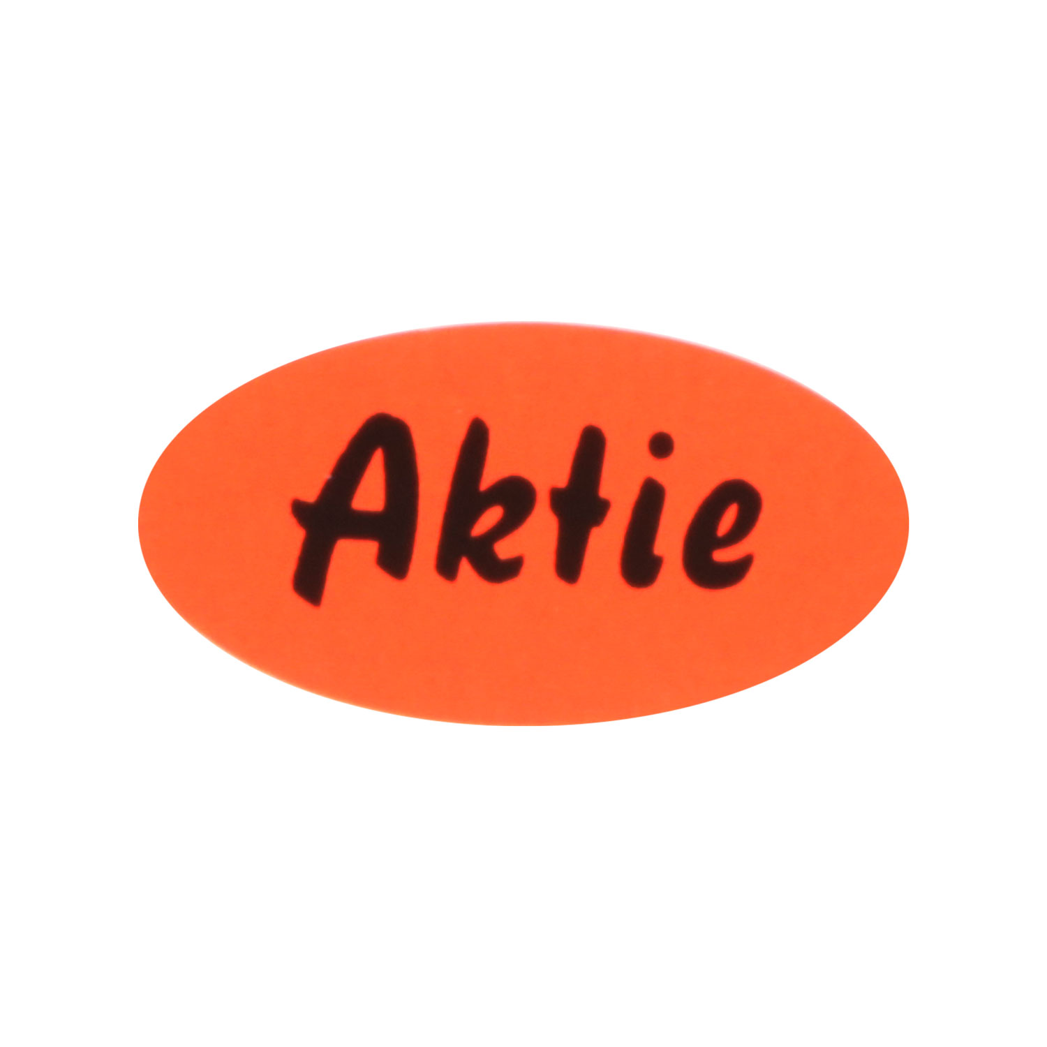 Afbeeldingen van Rol à 1000 etiket 4x2 cm fluor rood Aktie