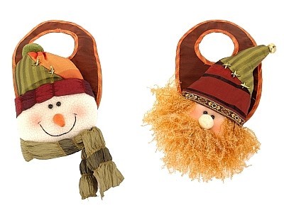 Afbeeldingen van Fles/deurhanger 13x20x4 cm groen/rood assorti (uc)