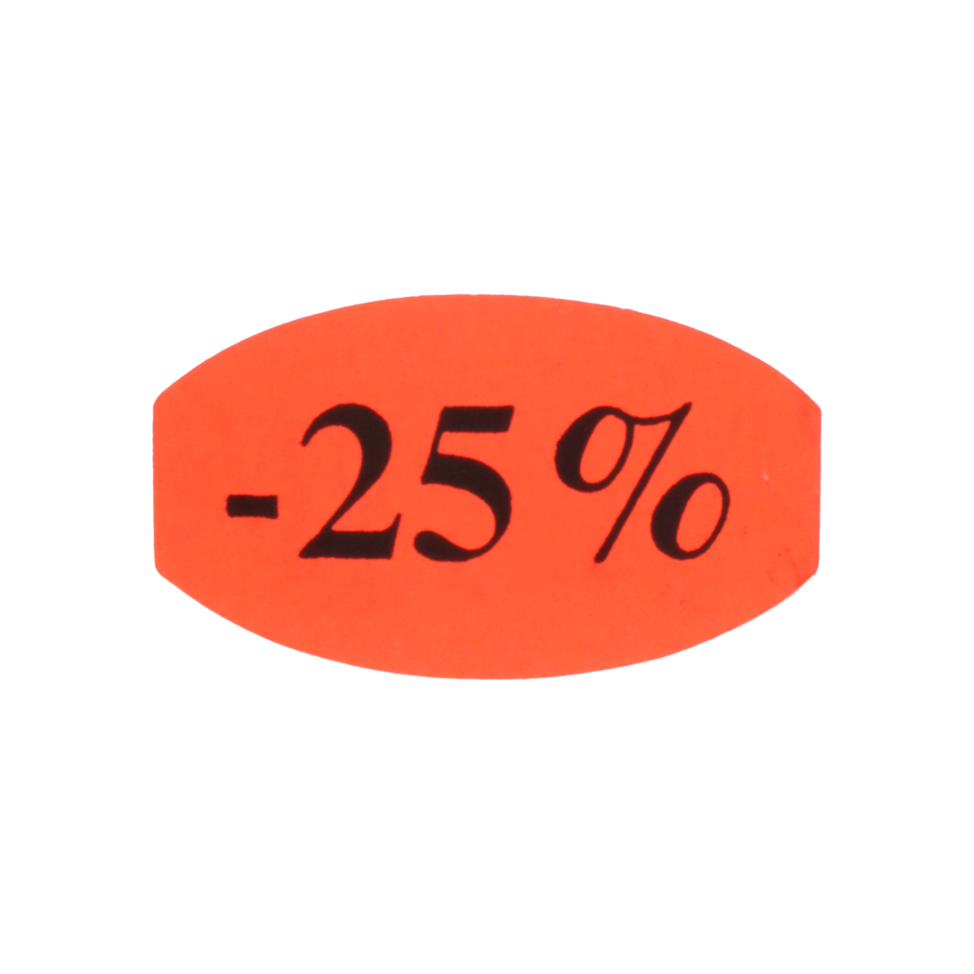 Afbeeldingen van Rol à 500 etiket 3,5x2 cm fluor rood -25%