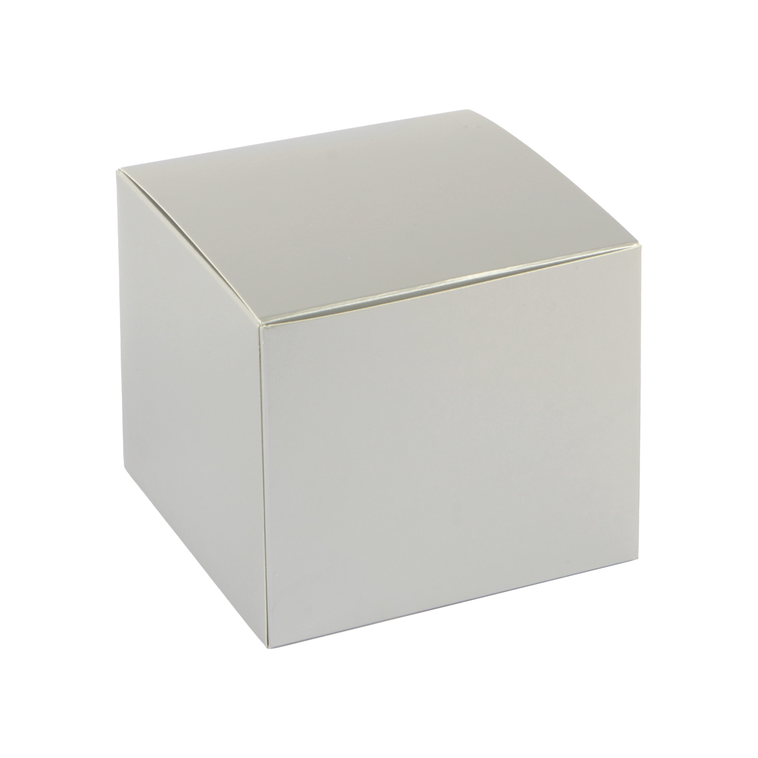 Afbeeldingen van Ds à 50 kubus klepdoosje 375 gram glans zilver
