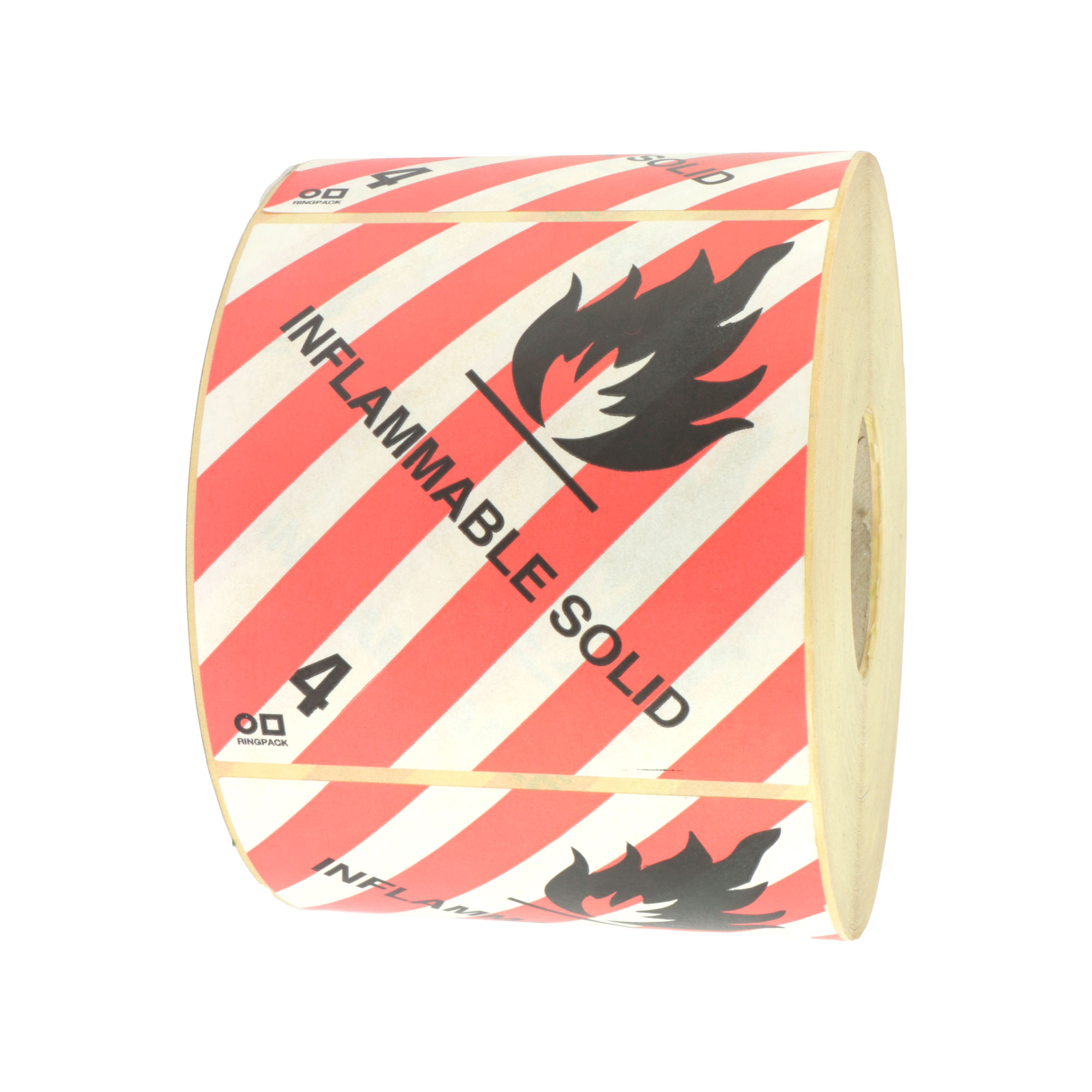 Afbeeldingen van Rol à 1000 gevaren etiket Vlam met (uc)