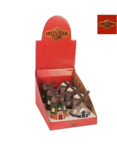 Afbeeldingen van Hollandse molen 11x11x18 cm assorti (uc)