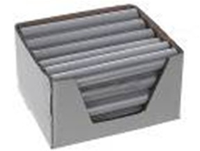 Afbeeldingen van Rol decostof  30x500 cm grijs organza  (ucl)