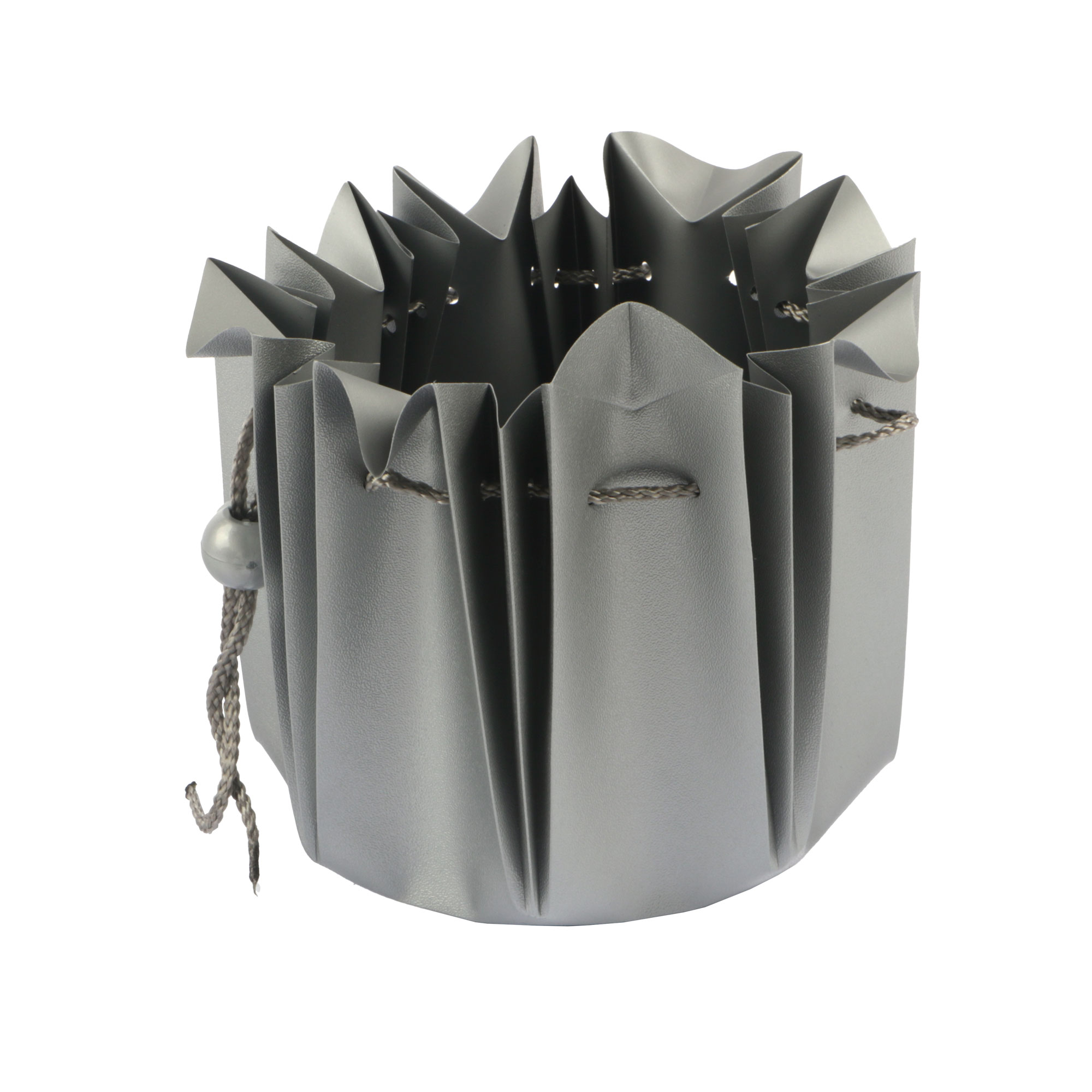 Afbeeldingen van Pak à 3 pp koordtas 12x12 cm zilver (uc)