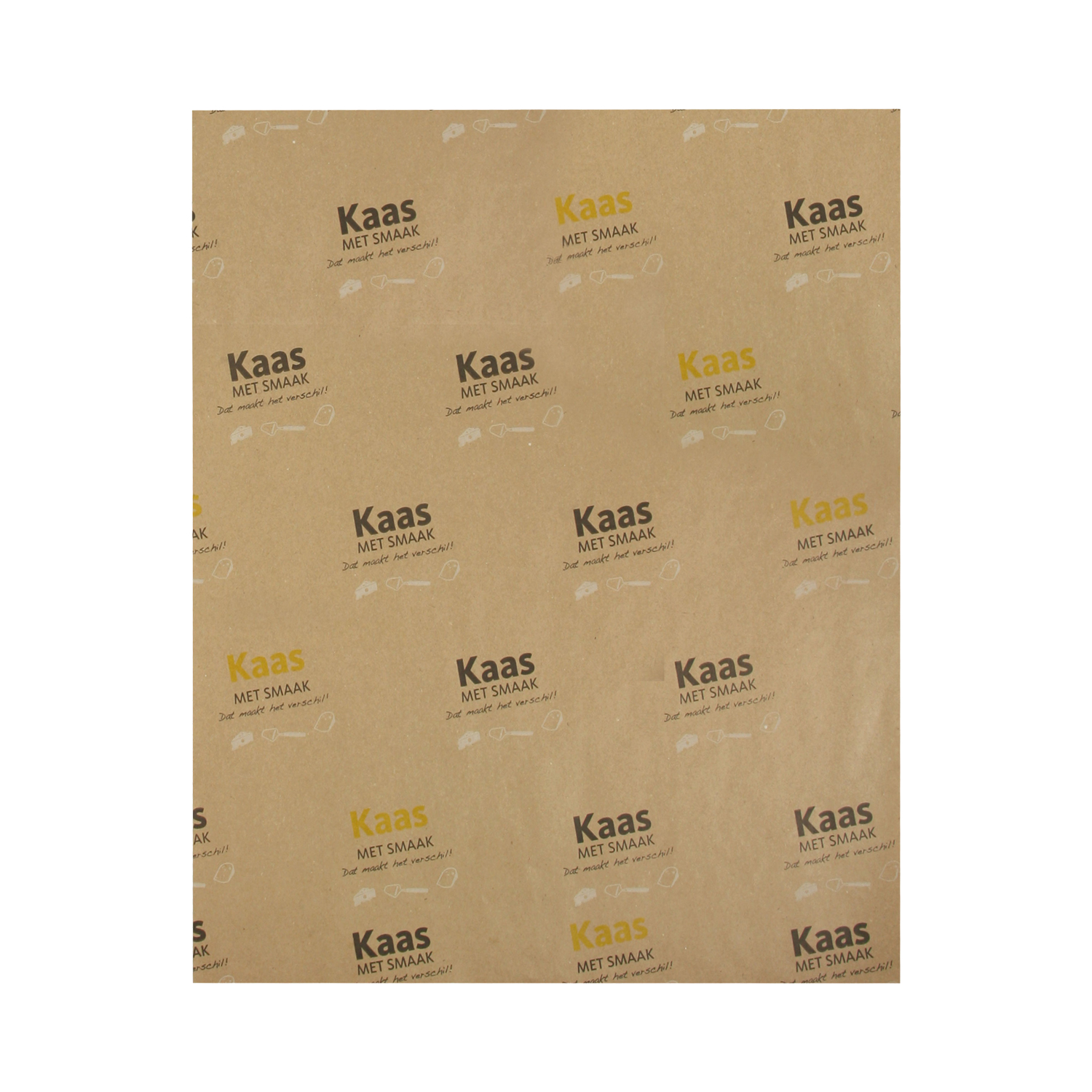 Afbeeldingen van Pak à 10 kg kaaspapier 33x40 cm kaas met smaak