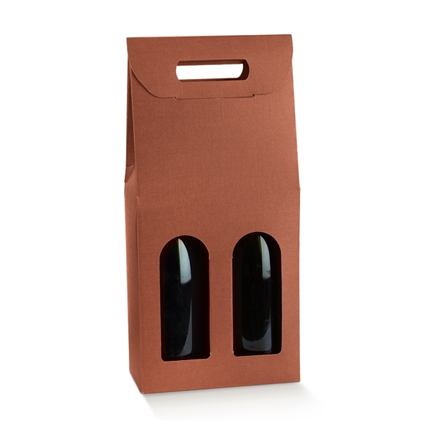 Afbeeldingen van Ds à 30 draagkarton 2 fles 18x9x38,5 cm terra 