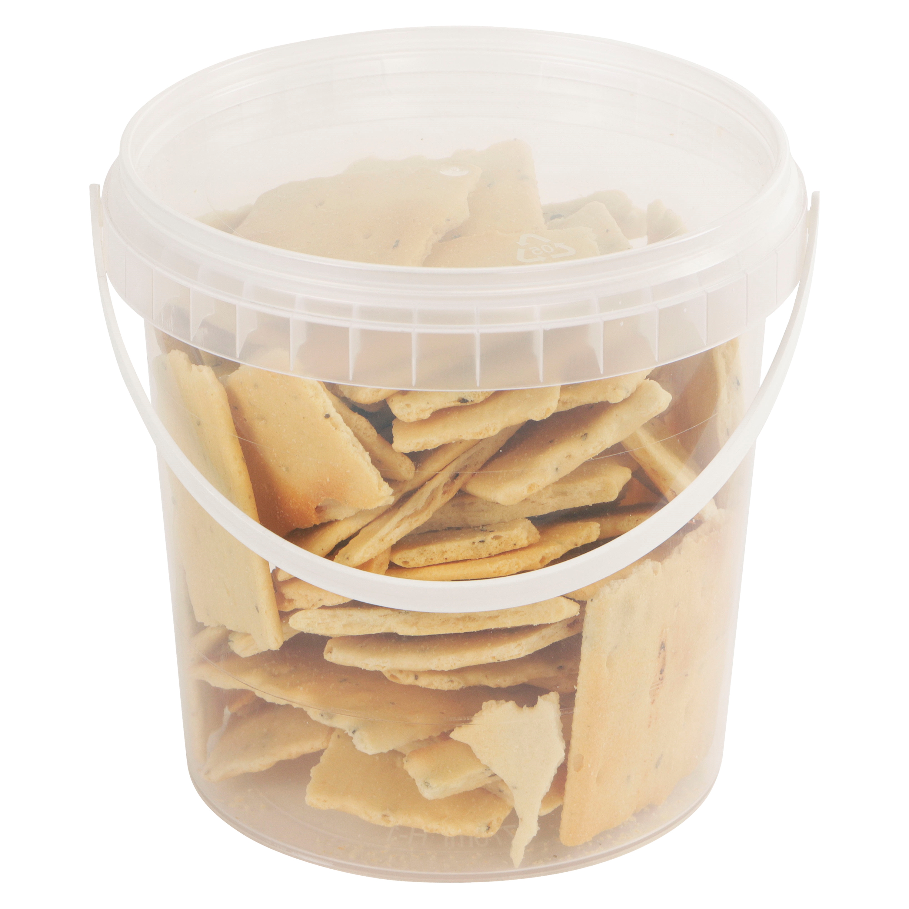 Afbeeldingen van Ds à 240 pp ringlock emmer met deksel 770 cc transparant