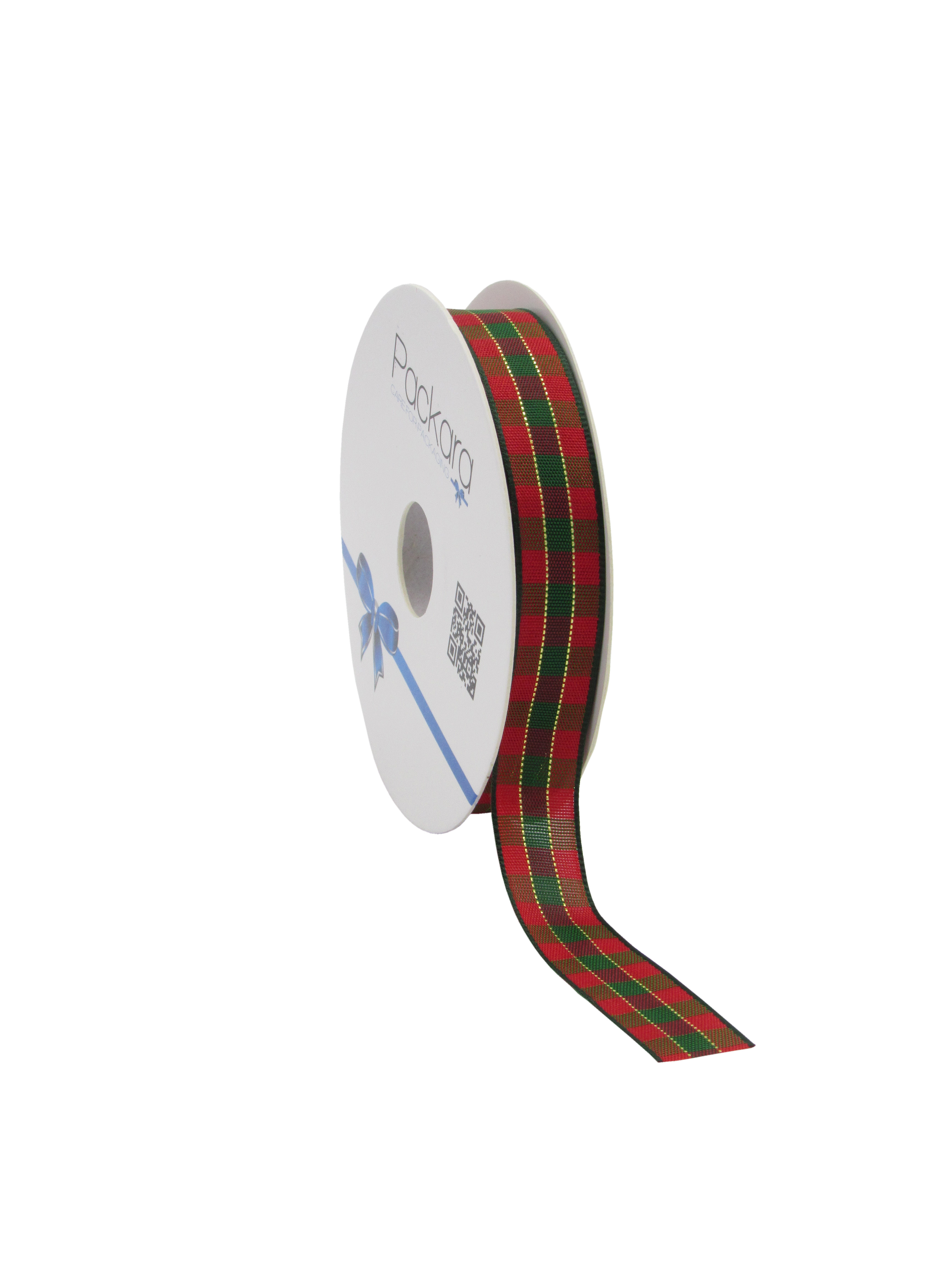 Afbeeldingen van Rol satijnlint 15 mm 15 mtr schotse ruit