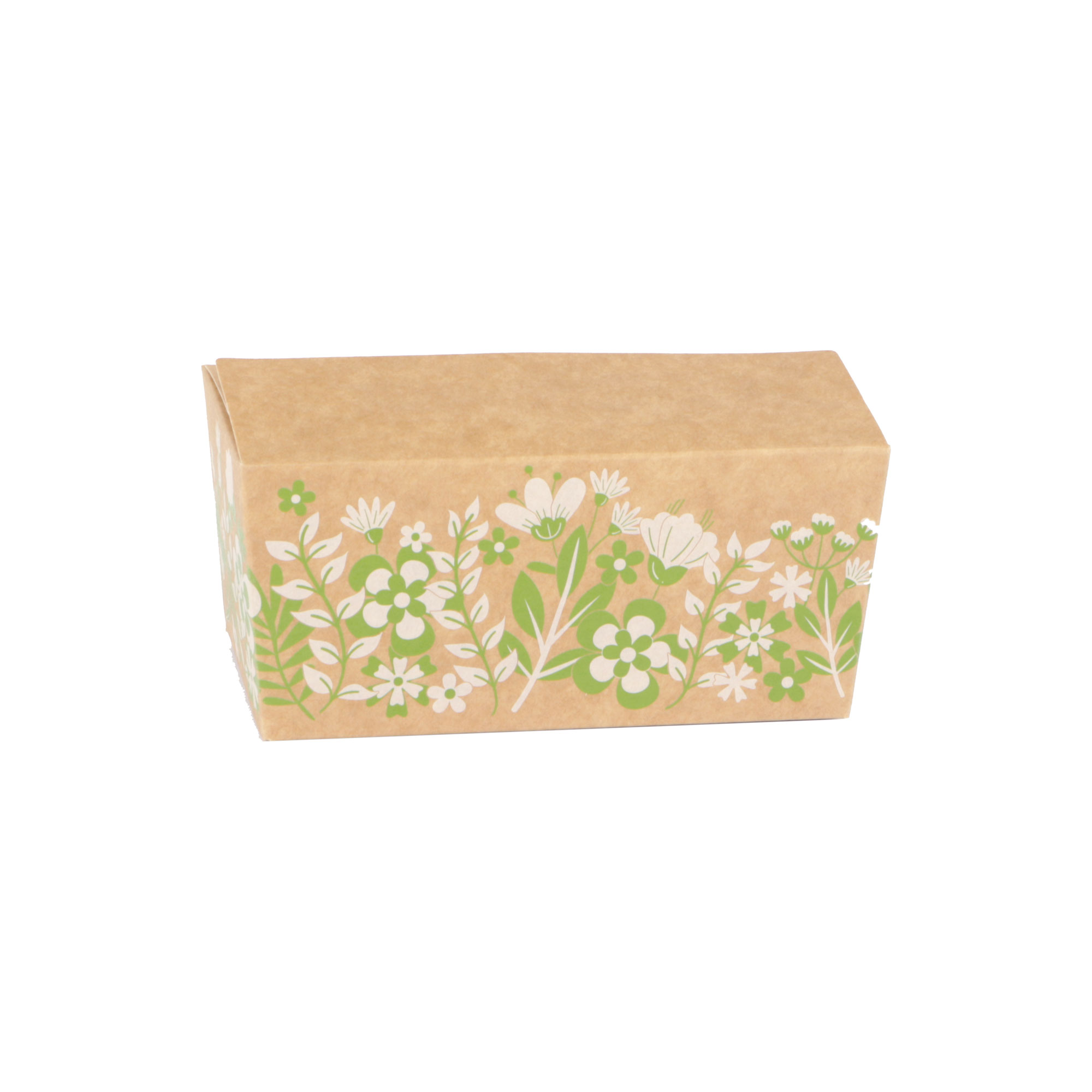 Afbeeldingen van Pak à 25 bonbondoos 250 gram kraft groen/wit Gipskruid