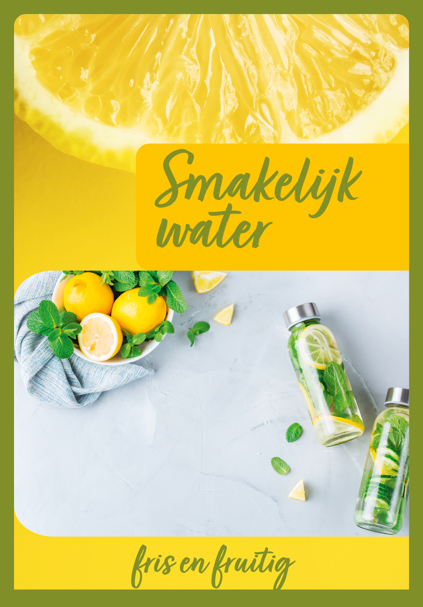 Afbeeldingen van Boekje 12x17cm 32 blz Smakelijk Water