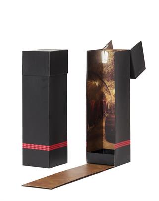 Afbeeldingen van Geschenkdoos 1 fles Cellar 9,5x9,5x33 cm 