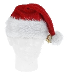 Afbeeldingen van Kerstmuts de luxe met bel rood/wit 40x30 cm 