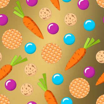 Afbeeldingen van Rol Sintpapier 30 cm 200 mtr goud stroopwafel Sint