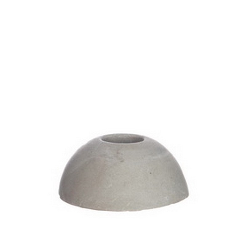 Afbeeldingen van Ds à 6 kaarshouders 7x3 cm grijs