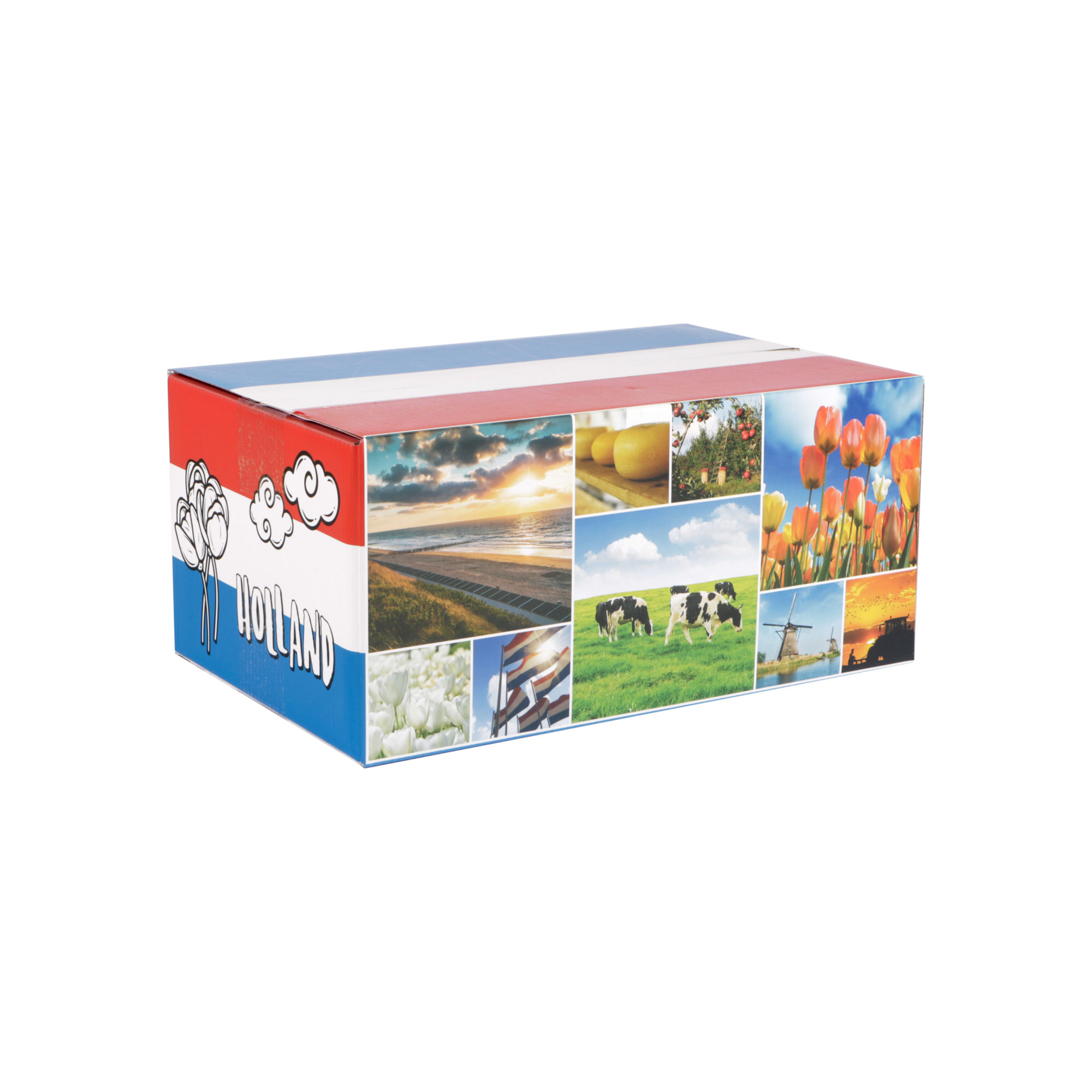 Afbeeldingen van Pakketdoos A140 I love Holland 31x20x14 cm 