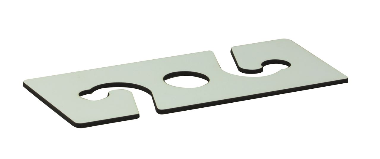 Afbeeldingen van Houten fleshanger voor fles & 2 glazen