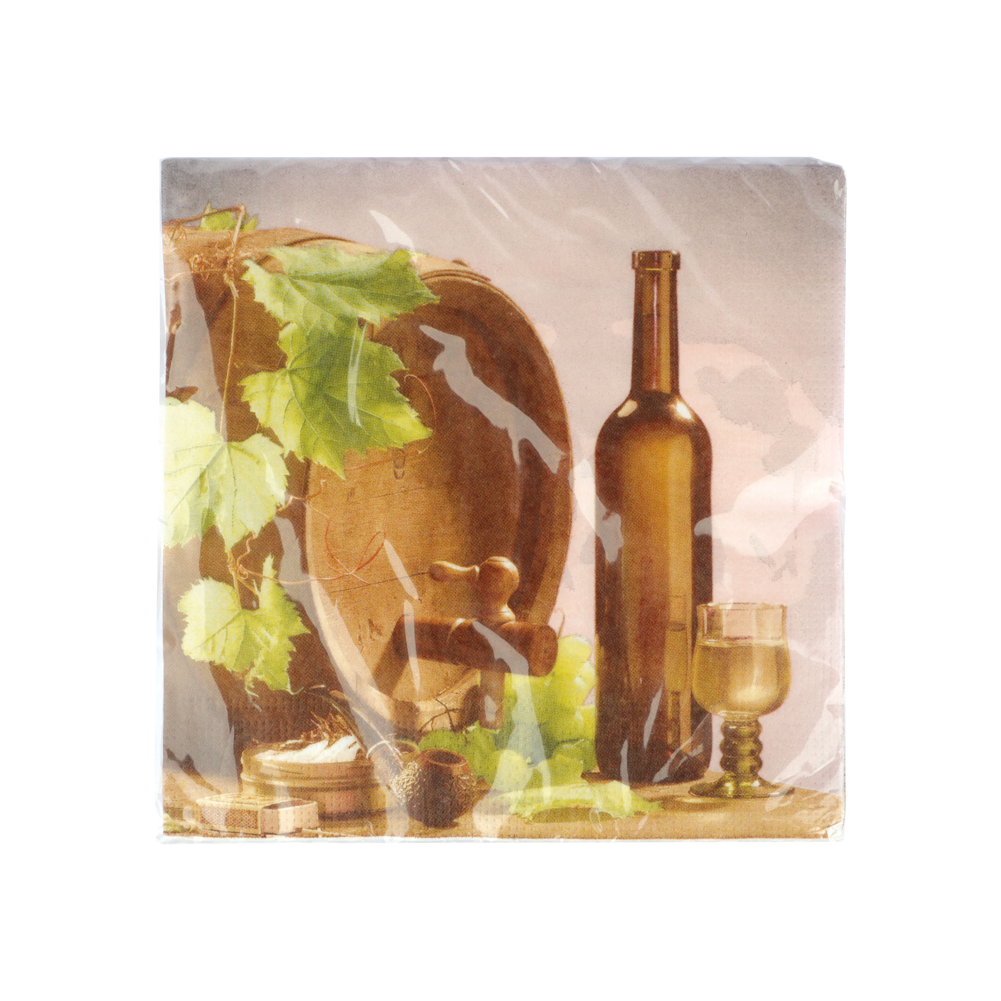 Afbeeldingen van Pak à 20 servetten 33x33 cm wijn assorti 