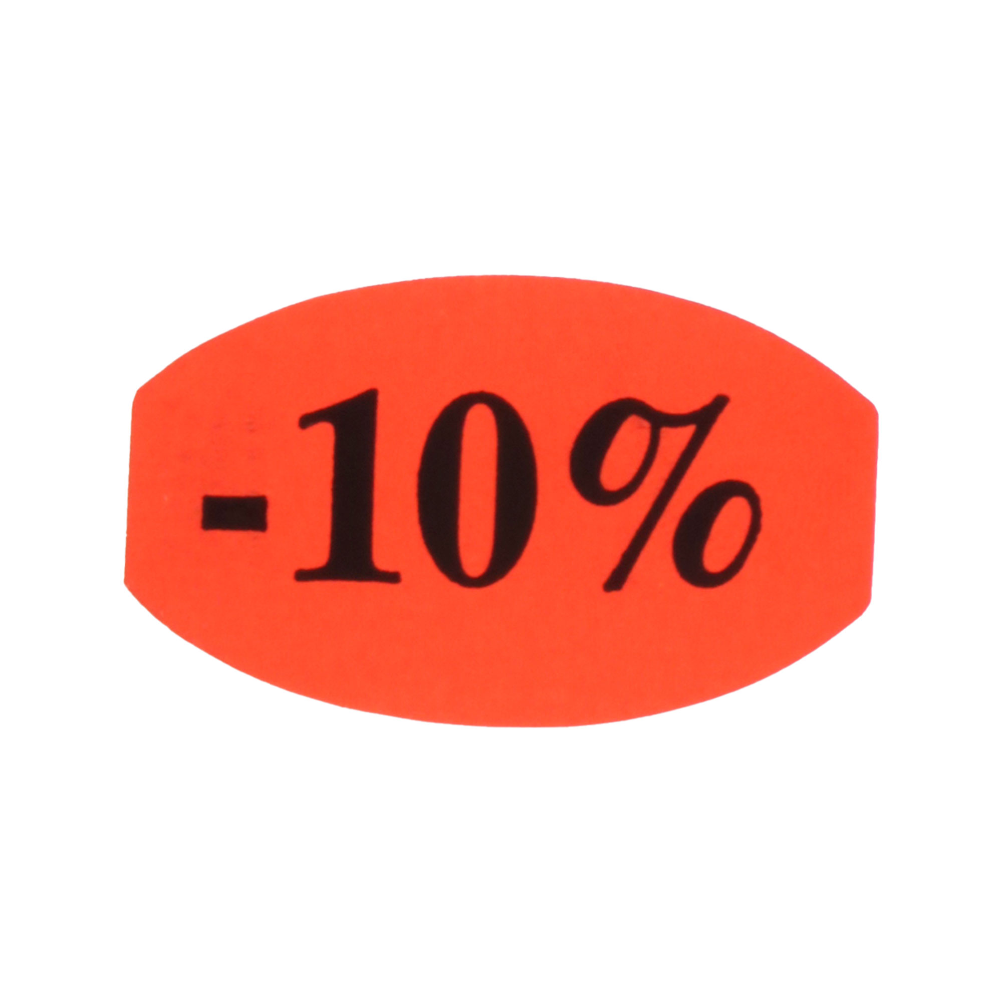 Afbeeldingen van Rol à 500 etiket 3,5x2 cm fluor rood -10%