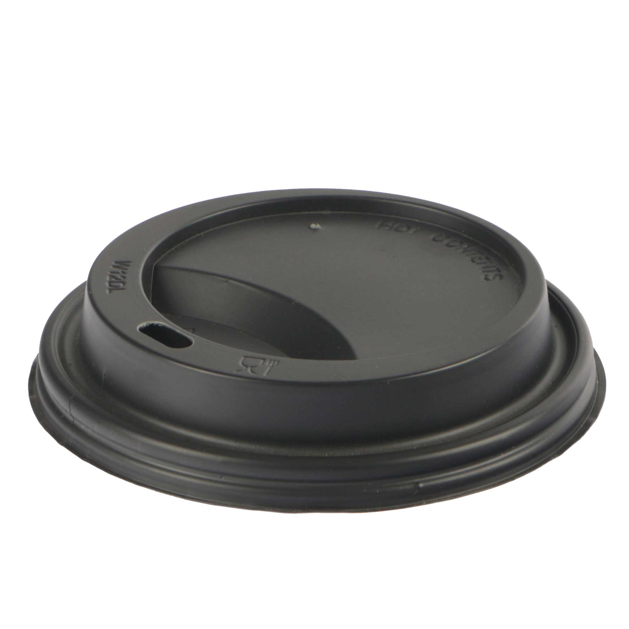 Afbeeldingen van Ds à 1000 deksel zwart plat tbv 12+16oz