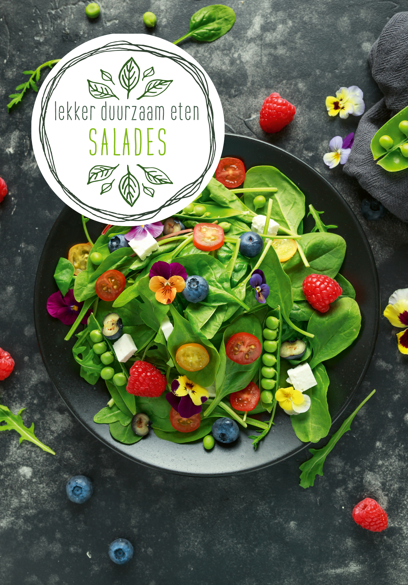 Afbeeldingen van Boekje 12x17cm 32 blz Lekker duurzaam koken - Salades
