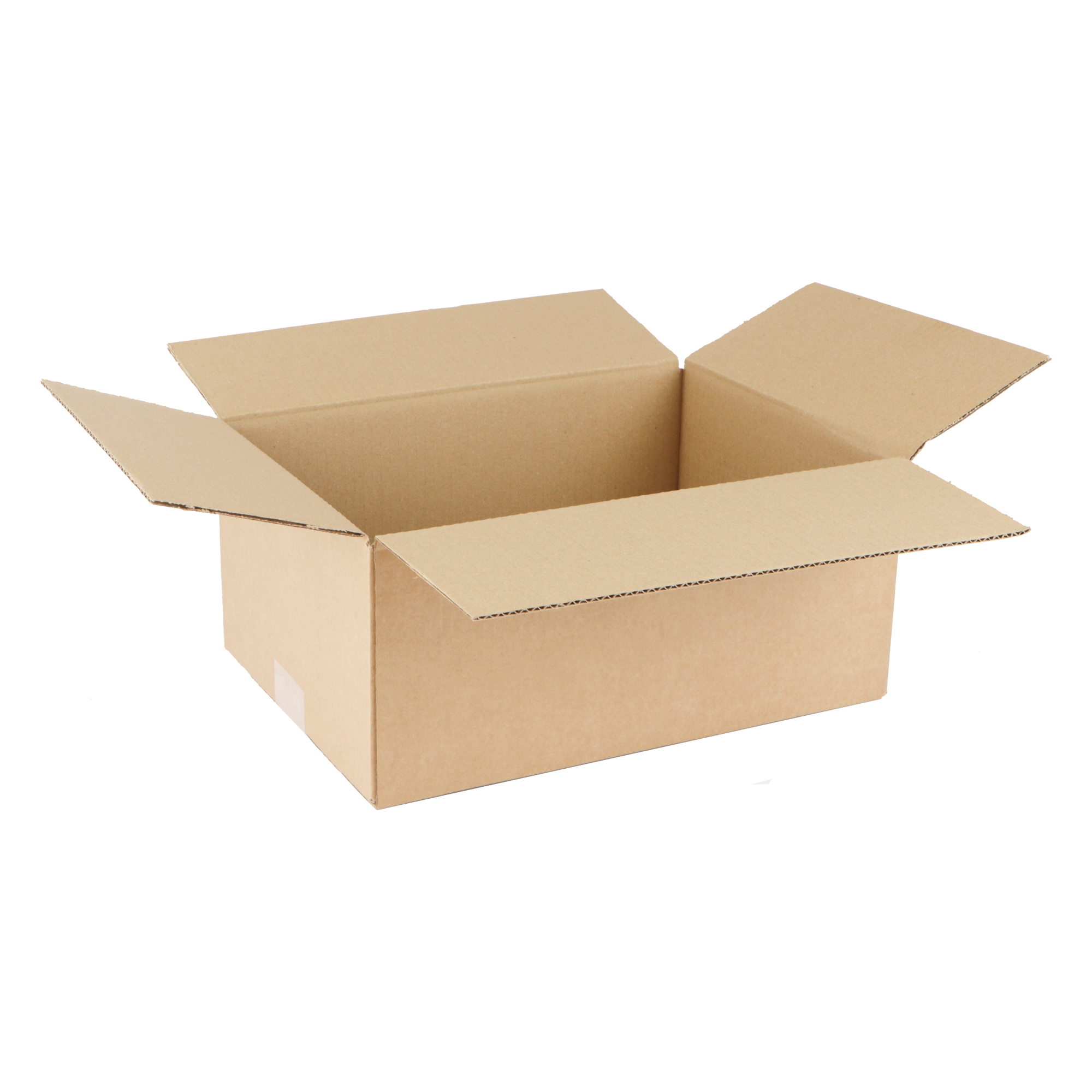 Afbeeldingen van Kartonnen doos 35x25x15 cm enkel golf