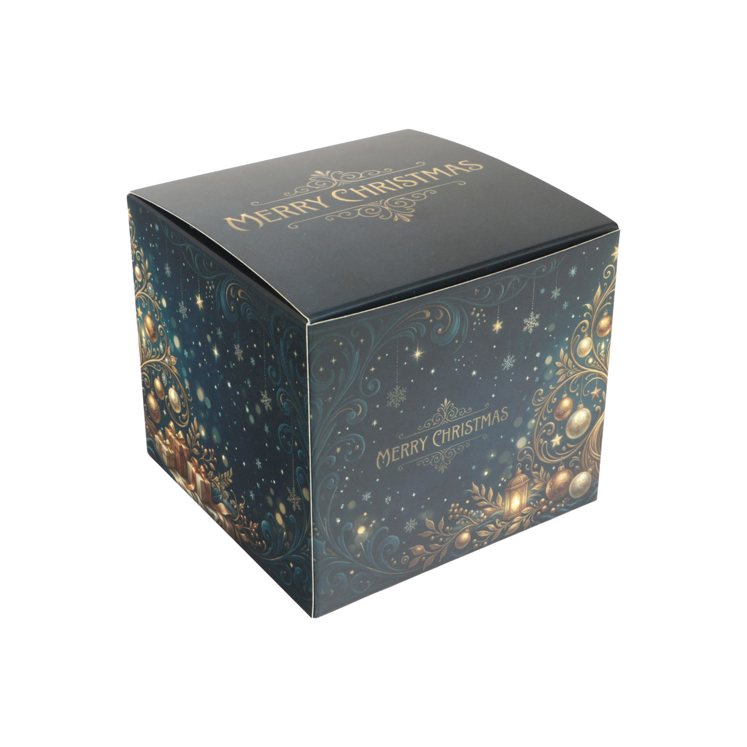 Picture of Ctn à 50 cube box 500 grams X-mas Blue