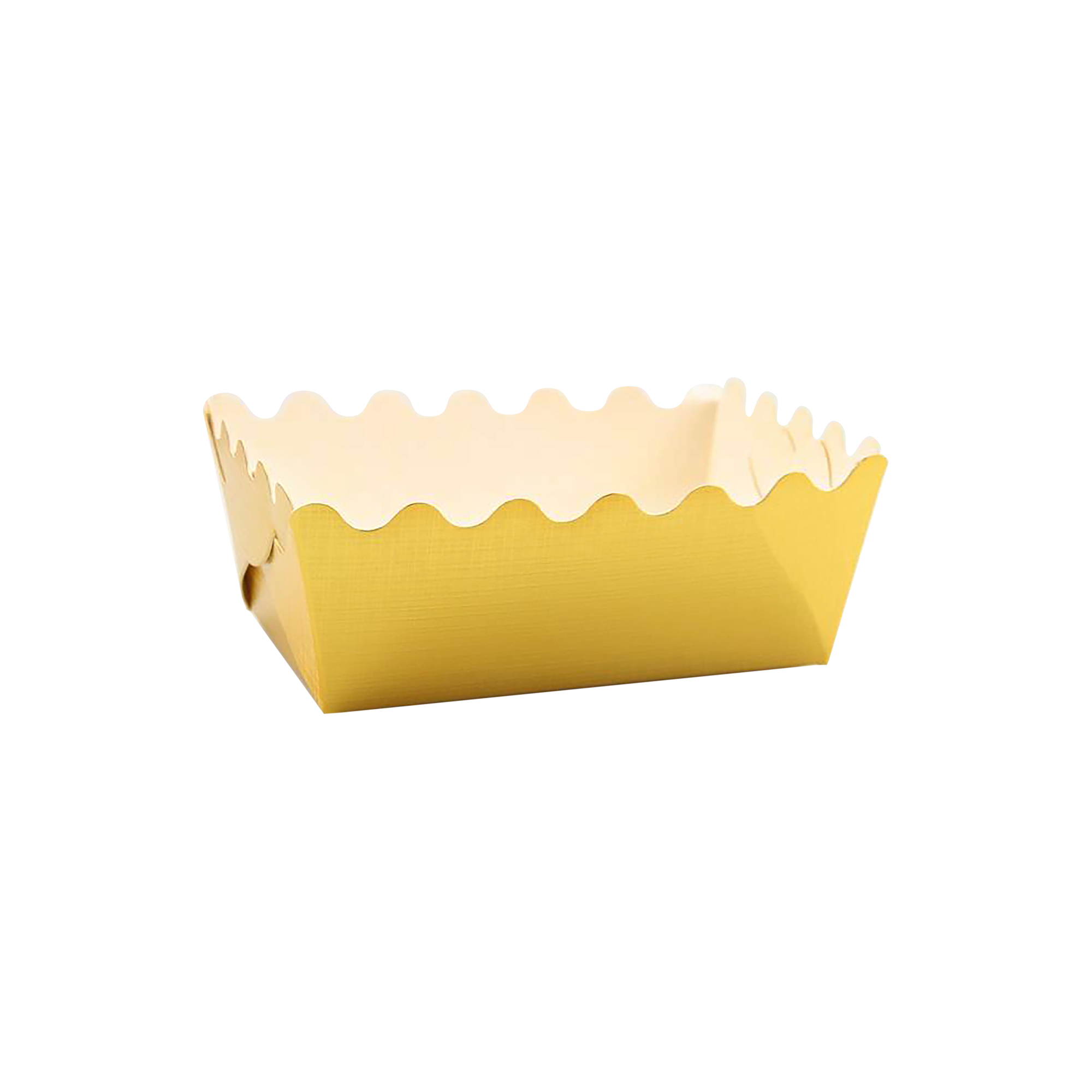 Afbeeldingen van Pak à 100 duplex golfbak goud 10x6,5x4,5 cm