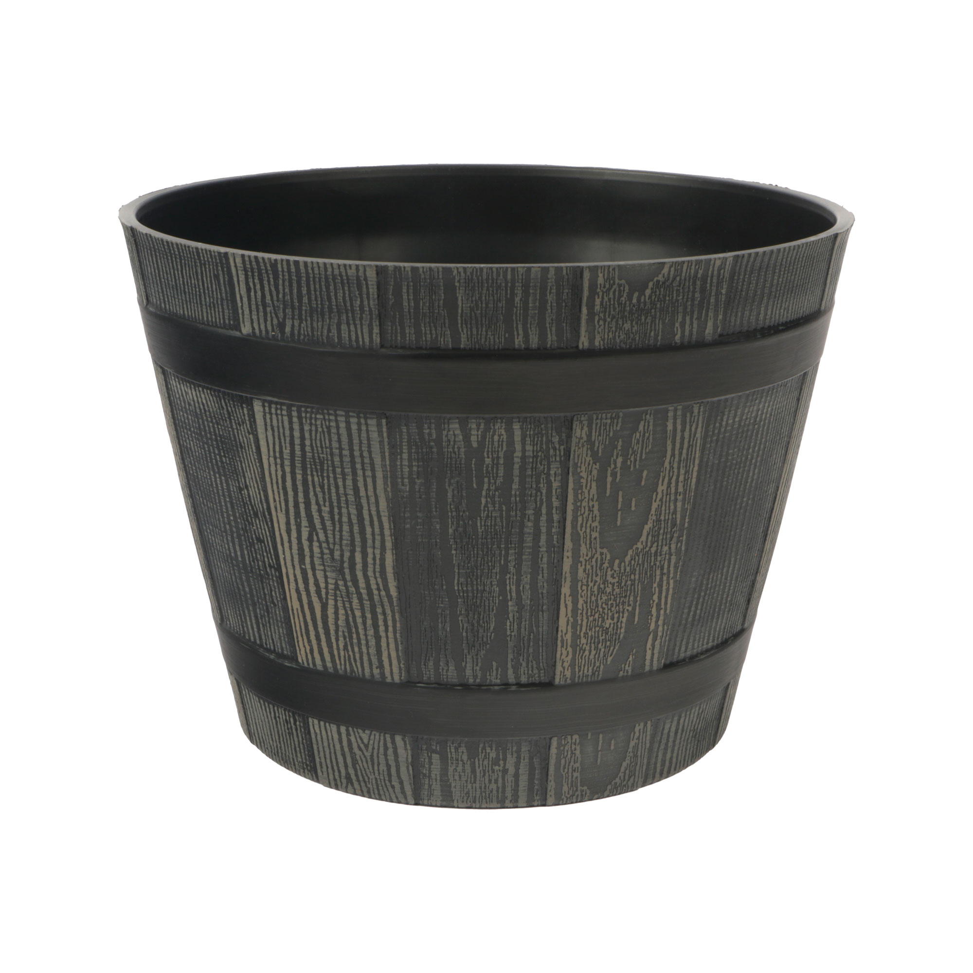 Afbeeldingen van Kunststof vat 30x19 cm houtdesign