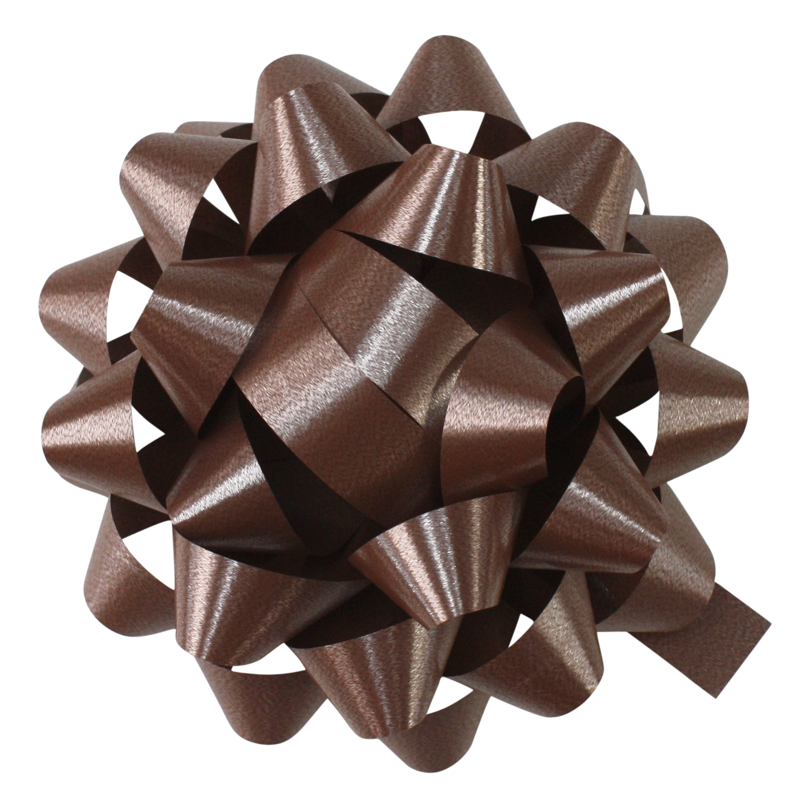 Afbeeldingen van Ds à 25 starbows bruin 12 cm (uc)