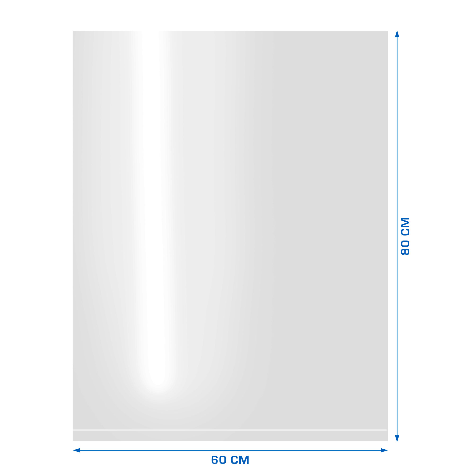 Afbeeldingen van Ds à 250 polyzak 60x80 cm vlak 50 my