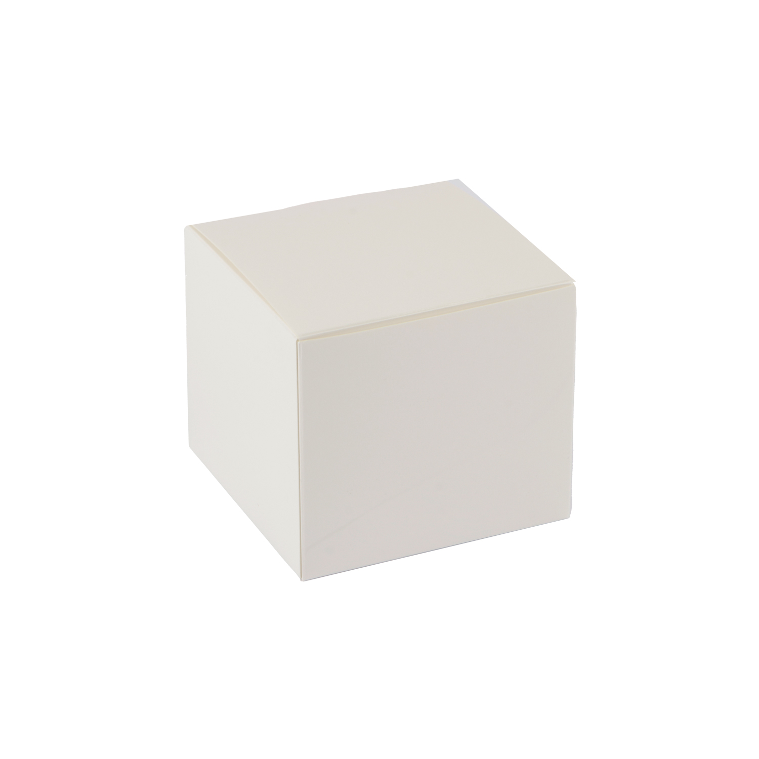 Afbeeldingen van Ds à 50 kubus klepdoosje 125 gram glans wit