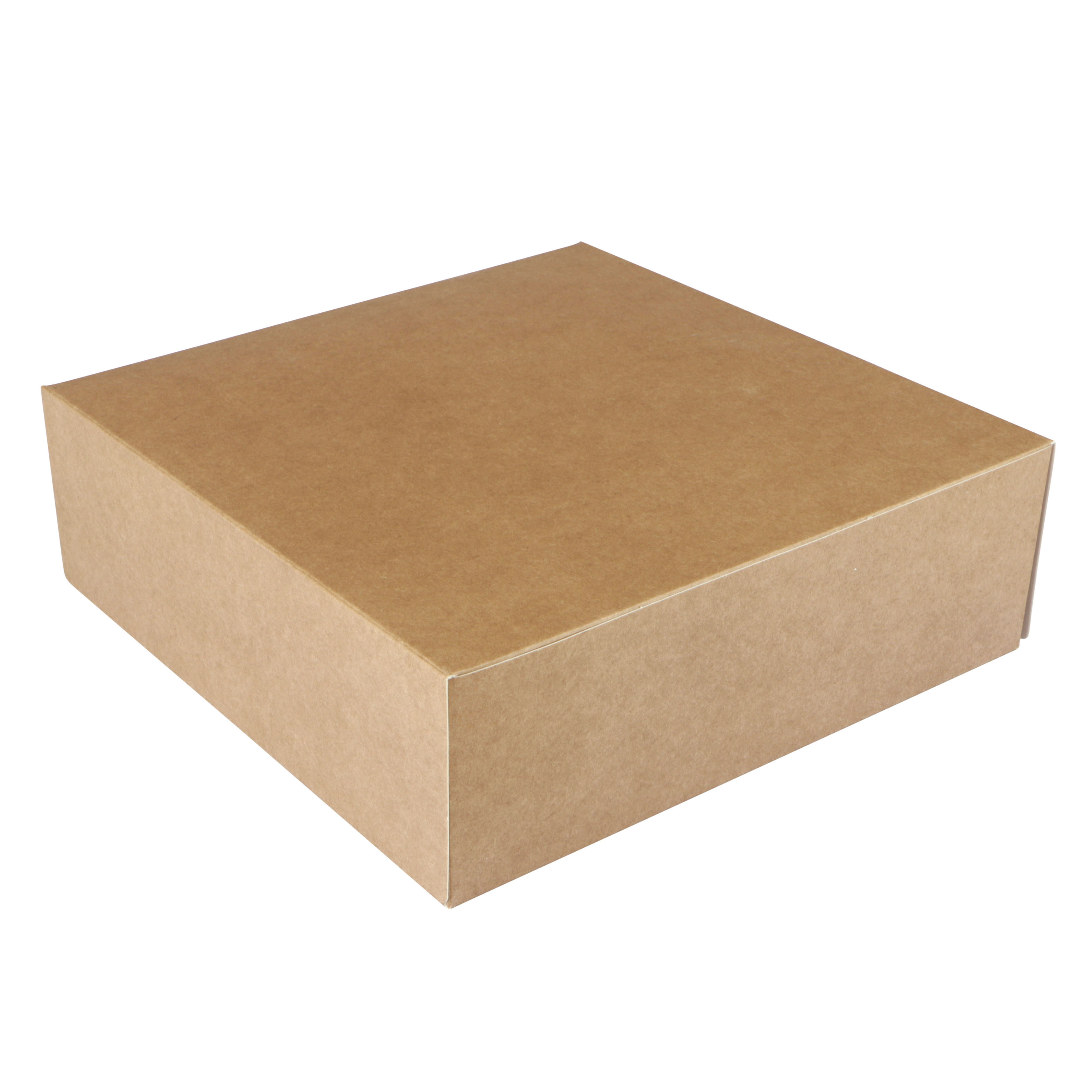 Afbeeldingen van Ds à 50 gebaksdoos 25x25x8 cm kraft