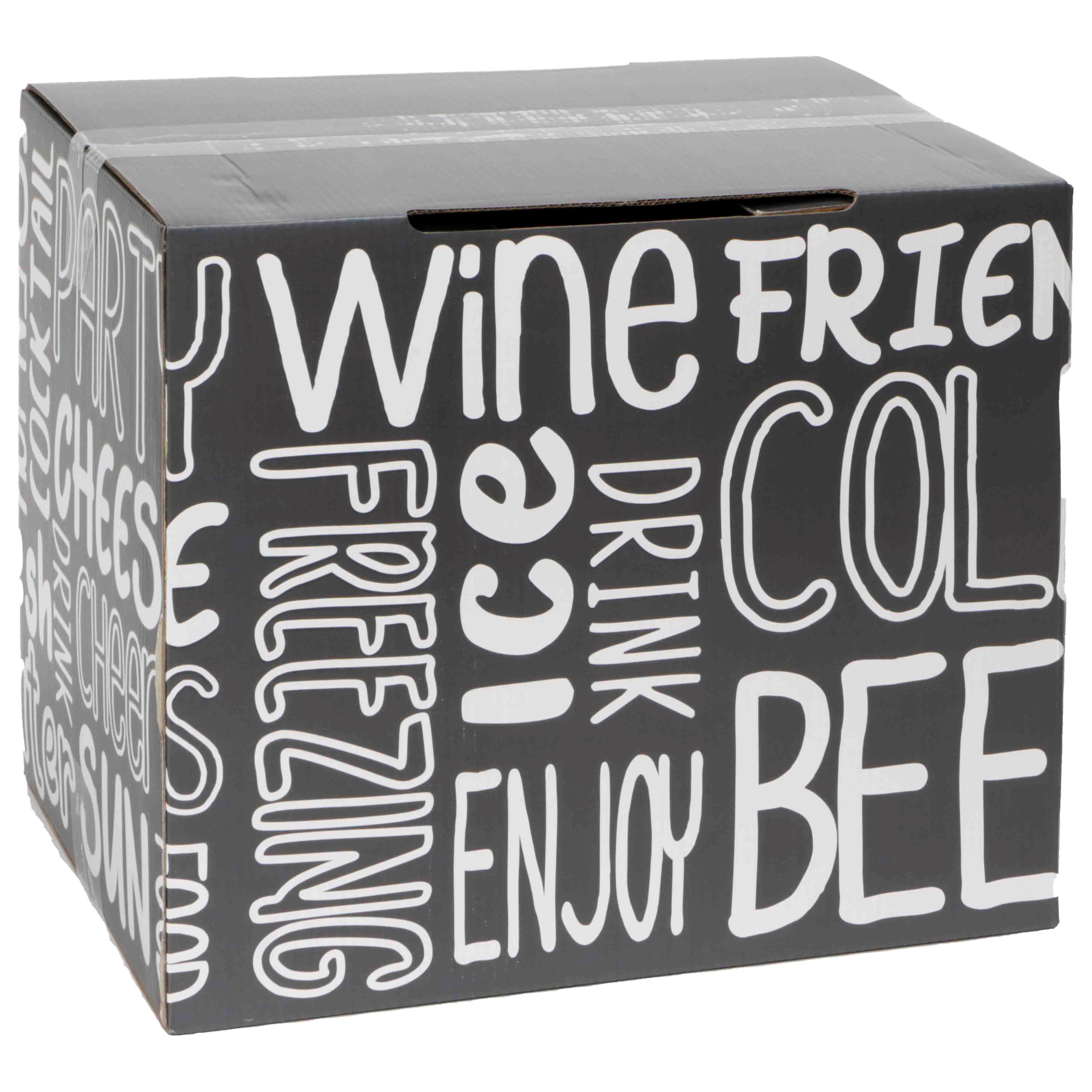 Afbeeldingen van Ds à 25 pakketdoos grijs Keep it Cool 34x25x29 cm